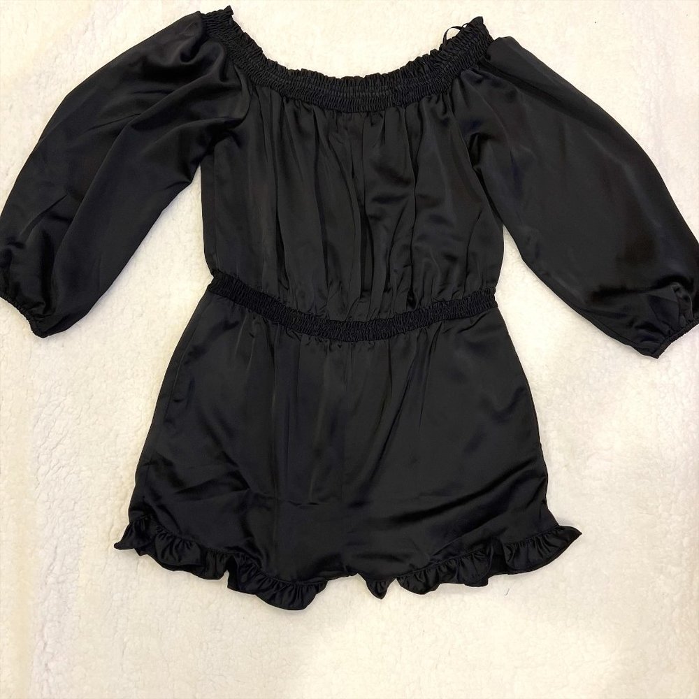Black Bebe Romper in Size L (NWOT)